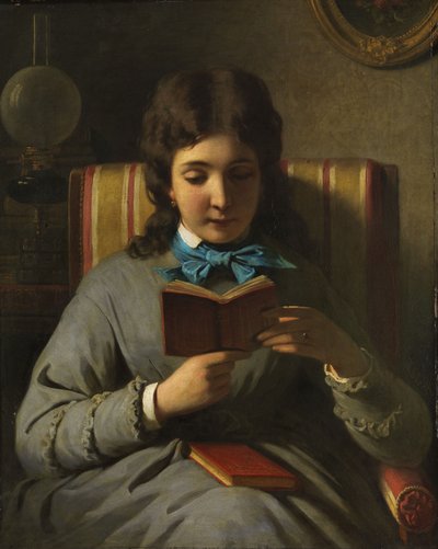 Niña leyendo de Anton Ebert